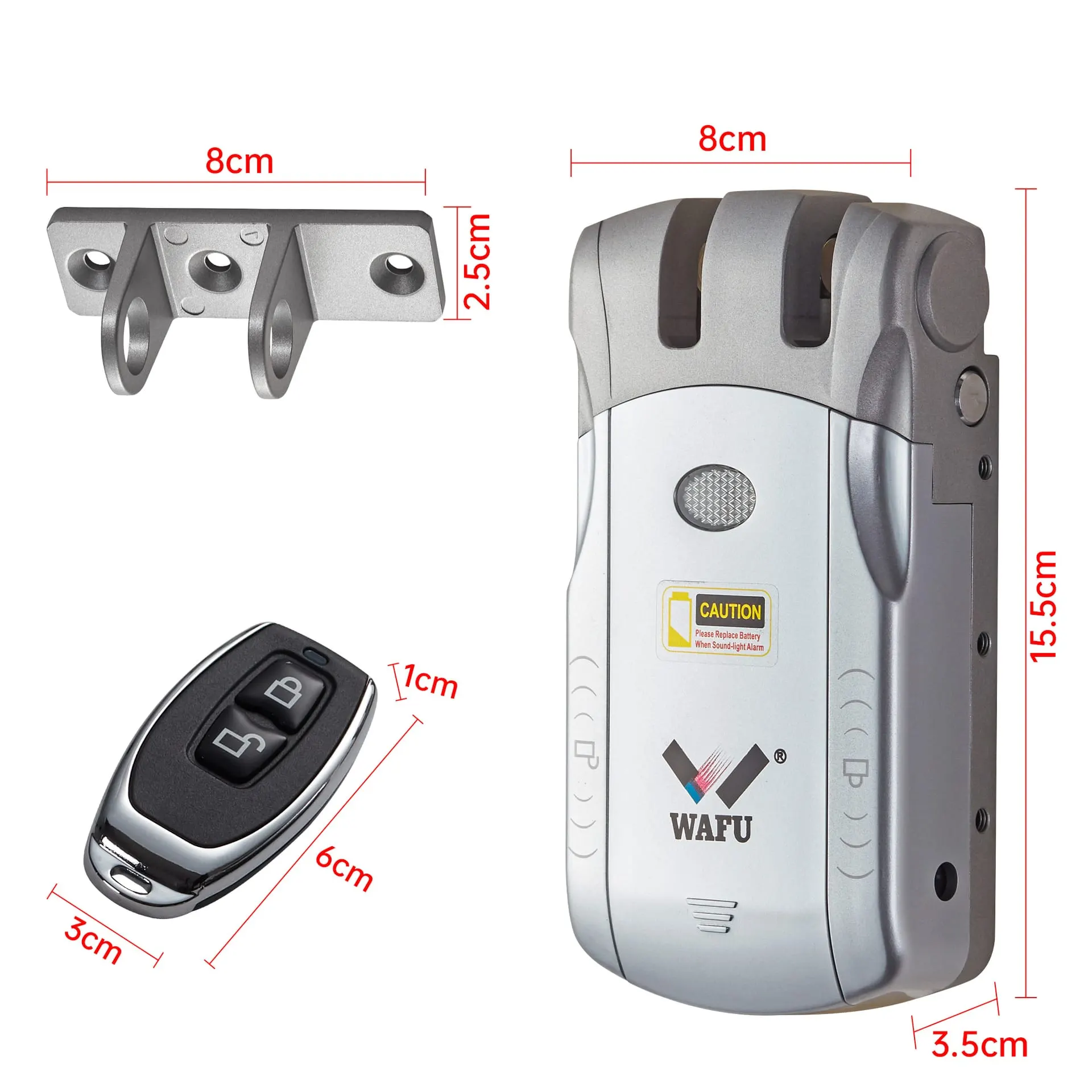 WAFU WF-010 — скрытый противоугонный замок для дома | фото продукта 7