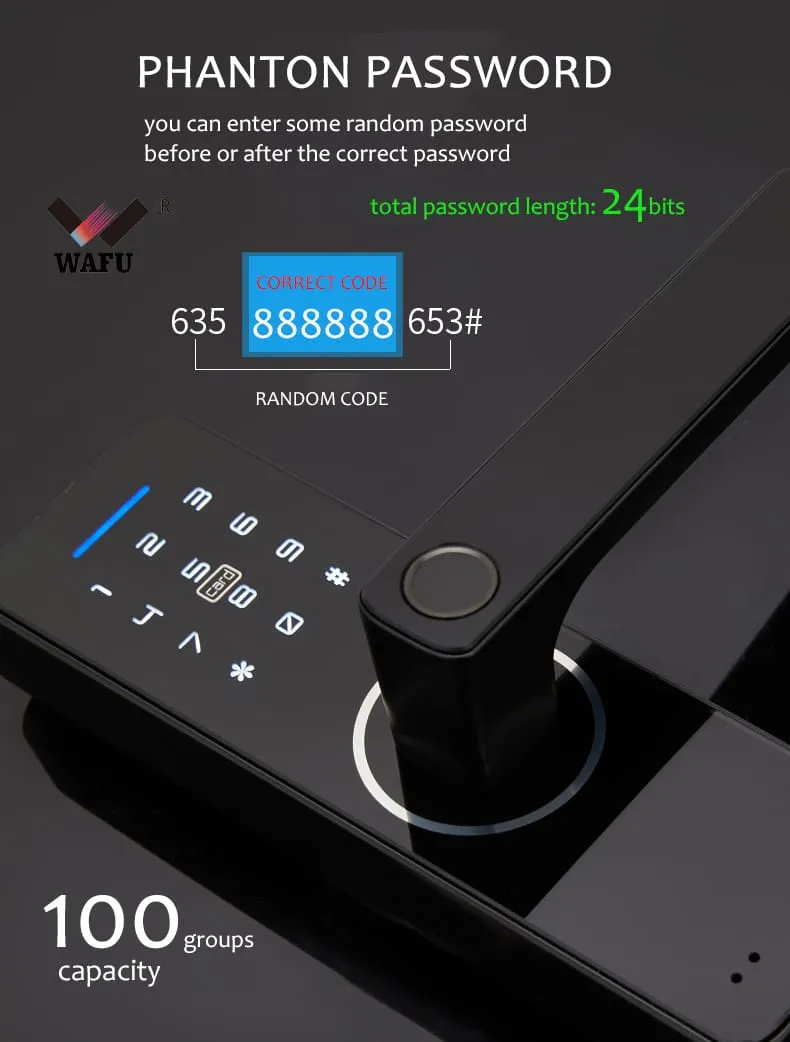WAFU WF-F1 умная ручка 5-в-1 — аварийный порт Micro USB