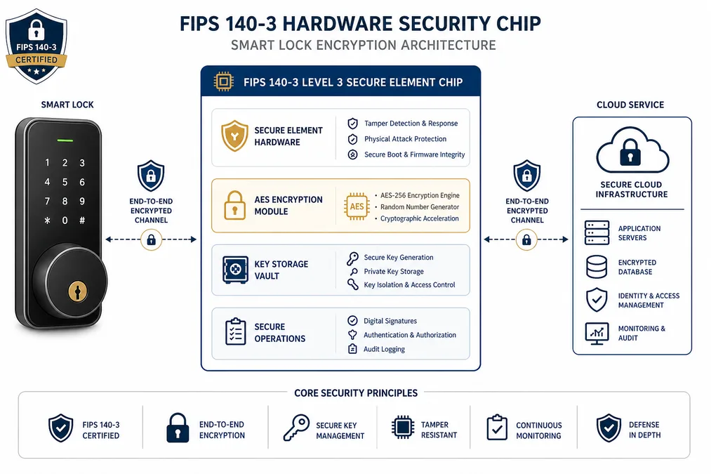 Архитектура безопасности FIPS 140-3: аппаратный модуль безопасности и сквозное шифрование